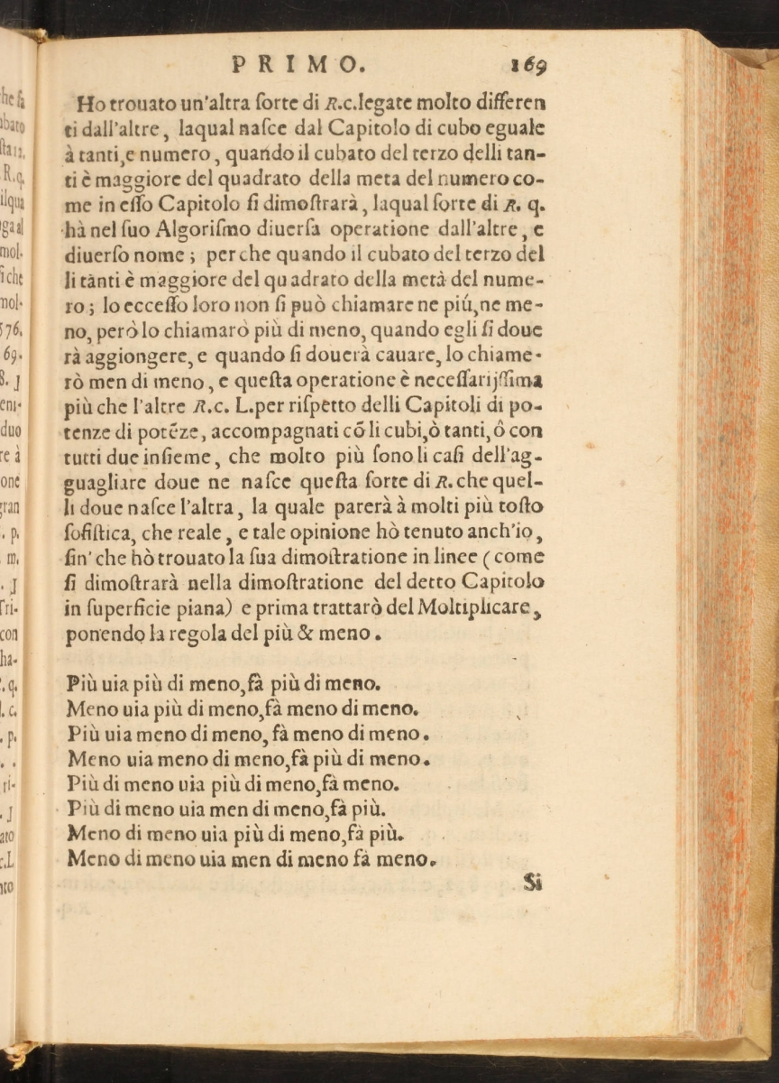 L'algebra parte maggiore dell’aritmetica divisa in tre libri p.169